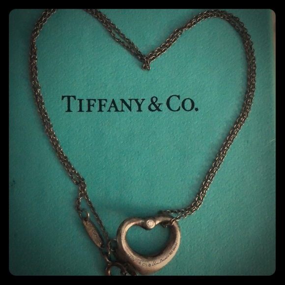 Tiffany heart .929 & diamonds - Picture 3 of 3